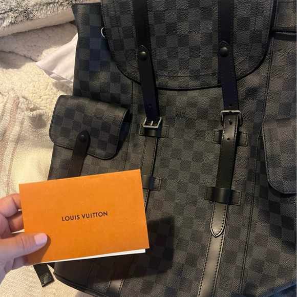 Louis Vuitton Damier Christopher Men's Bag Back Pack - Picture 1 of 5